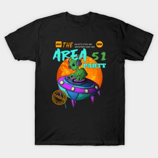 Space Party Music DJ Alien T-Shirt